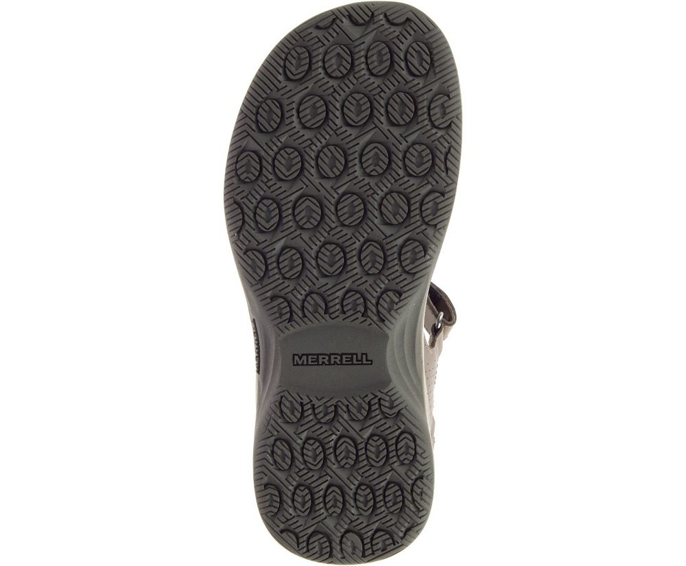 Sandalias Mujer - Merrell Tideriser Luna Convert Cuero - Marrones - MCJE-70942